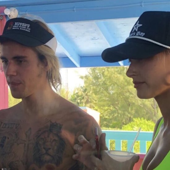 Justin Bieber and Hailey Baldwin in the Bahamas July 2018