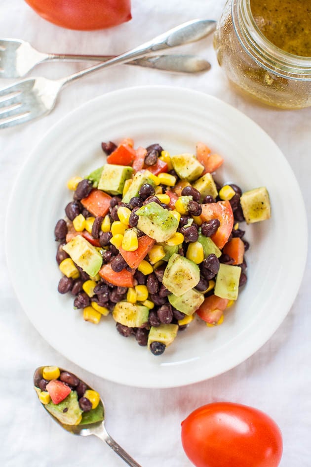 Avocado, Black Bean, and Corn Salad