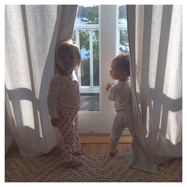 Kim Kardashian posted this cute pajama photo to wish North's cousin Penelope a happy birthday.