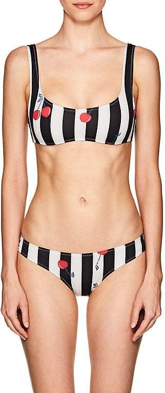 Solid & Striped Elle Cherry Striped Bikini Top