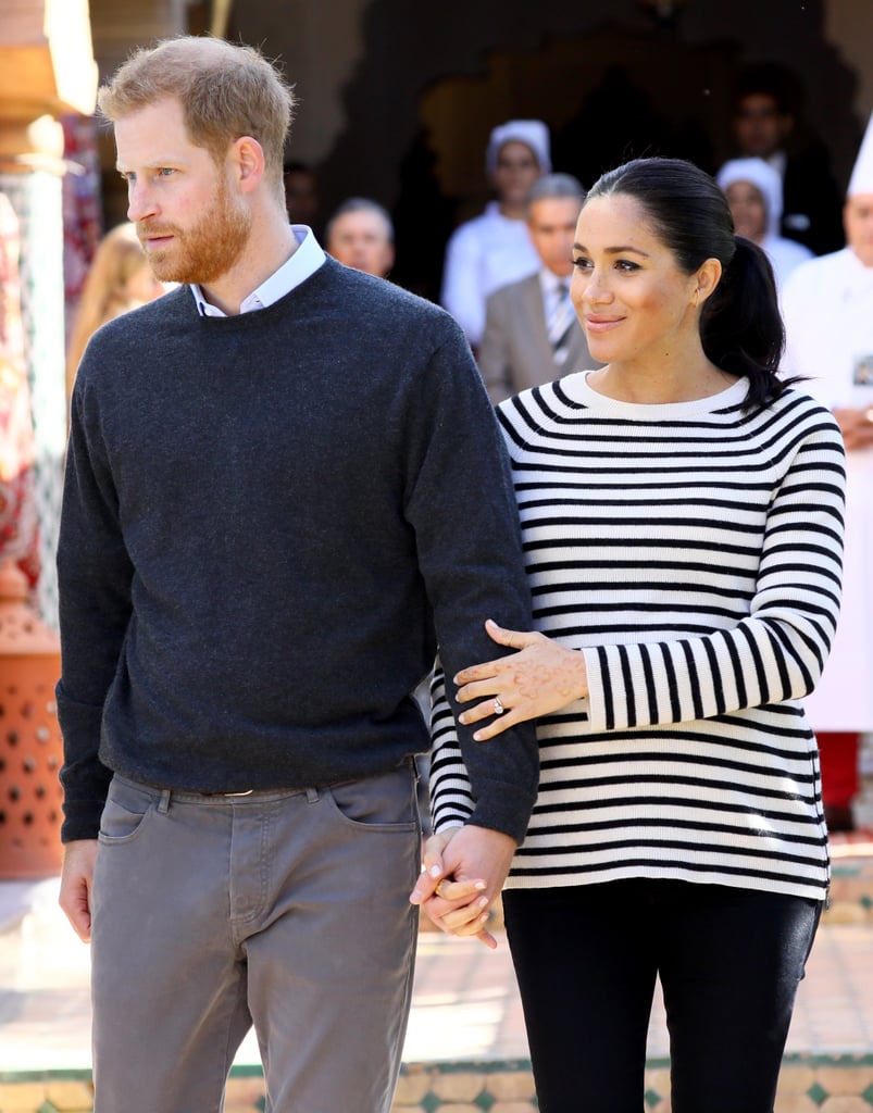 Meghan and Harry With Horses on Morocco Tour February 2019