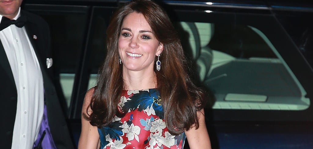 Kate Middleton Wearing Floral-Print Erdem Dress