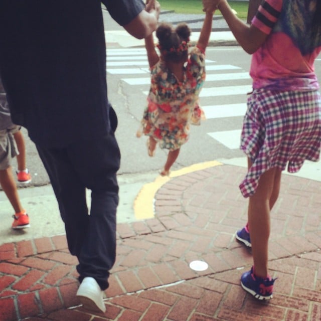 Beyoncé and Jay Z continued their Summer fun by swinging Blue Ivy around.
Source: Instagram user beyonce