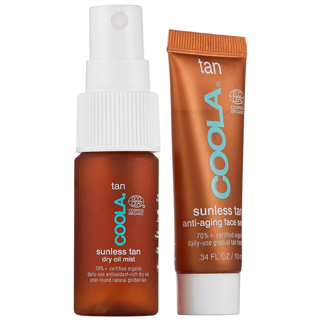 Coola Gradual Sunless Tan AntiAging Face Serum and Dry Oil Mist 30+ Best Under 25 Beauty