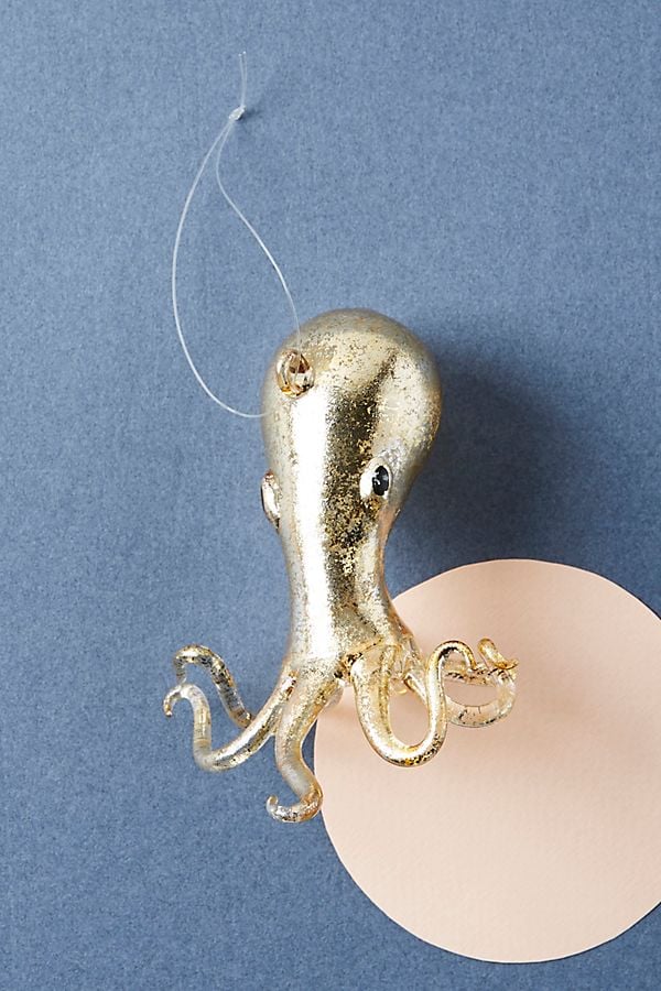Golden Octopus Ornament