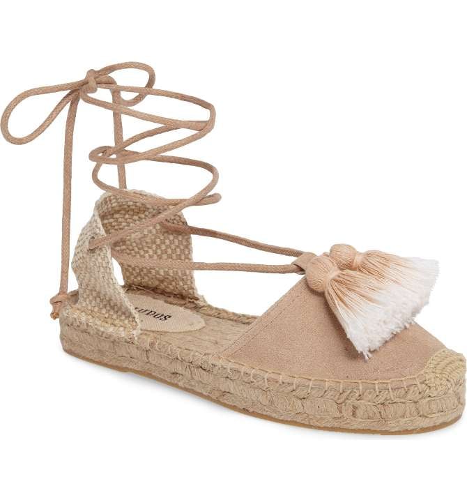 Soludos Tassel Lace-Up Espadrilles
