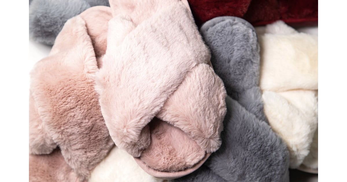 fluffy twist slippers