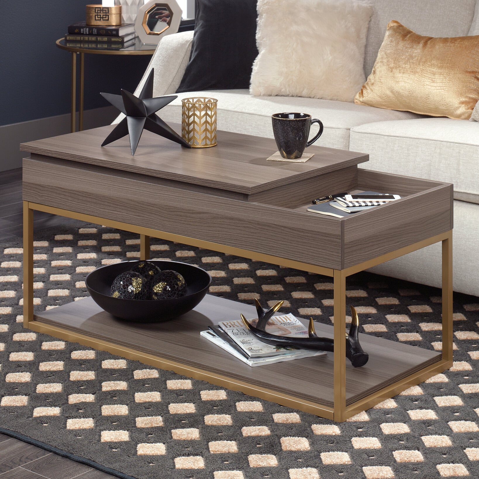 Karah coffee table with storage new arrivals