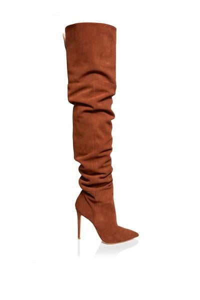 Brother Vellies Cognac Scrunchie Boot