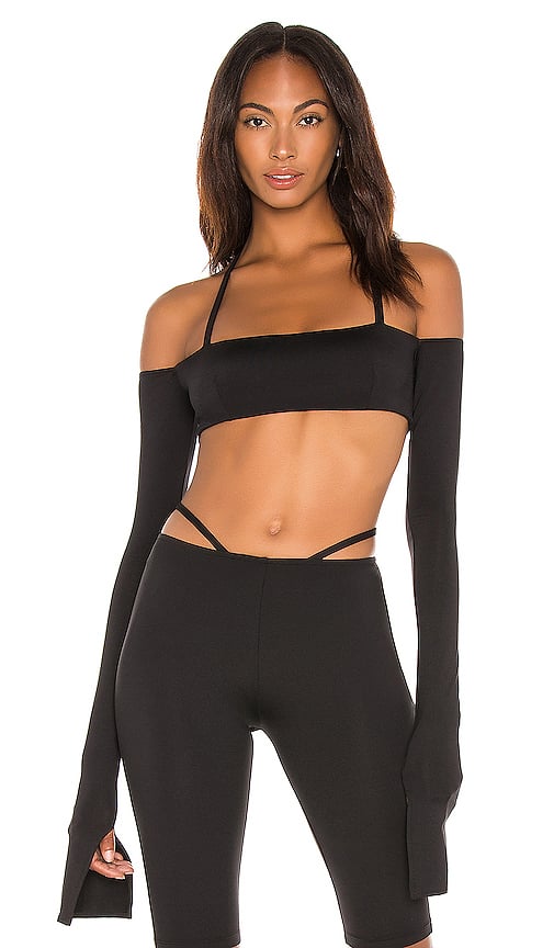 LaQuan Smith x Revolve Off The Shoulder Crop Top