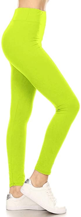 Leggings Depot High Waisted Solid Yoga 