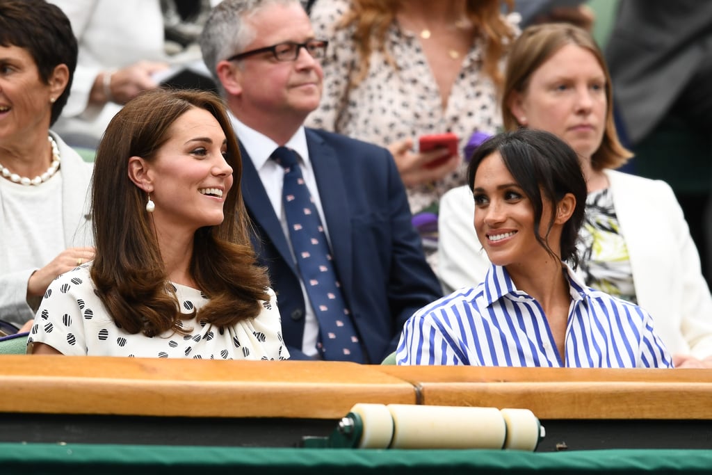 Kate Middleton and Meghan Markle at Wimbledon 2018