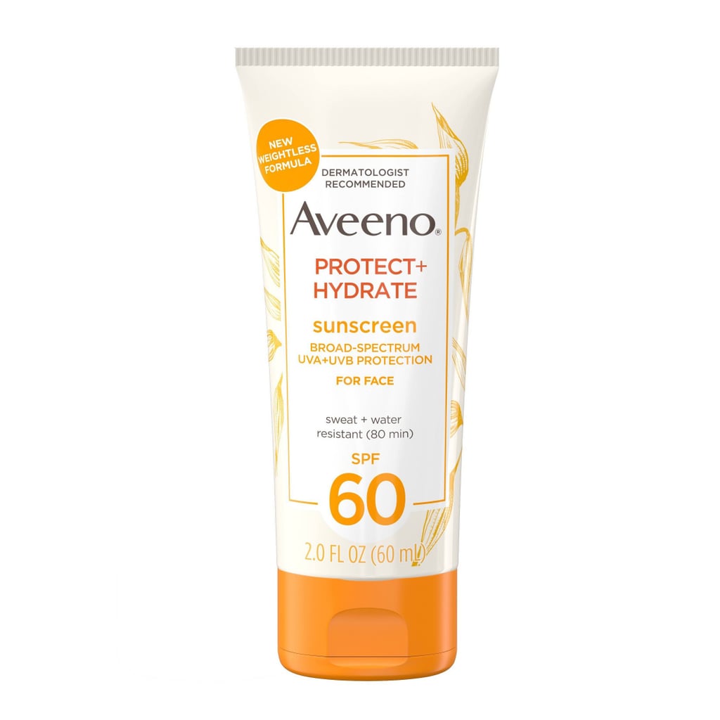 Sunscreen For Dry Skin: Aveeno Protect & Hydrate Sunscreen Face Lotion SPF 60