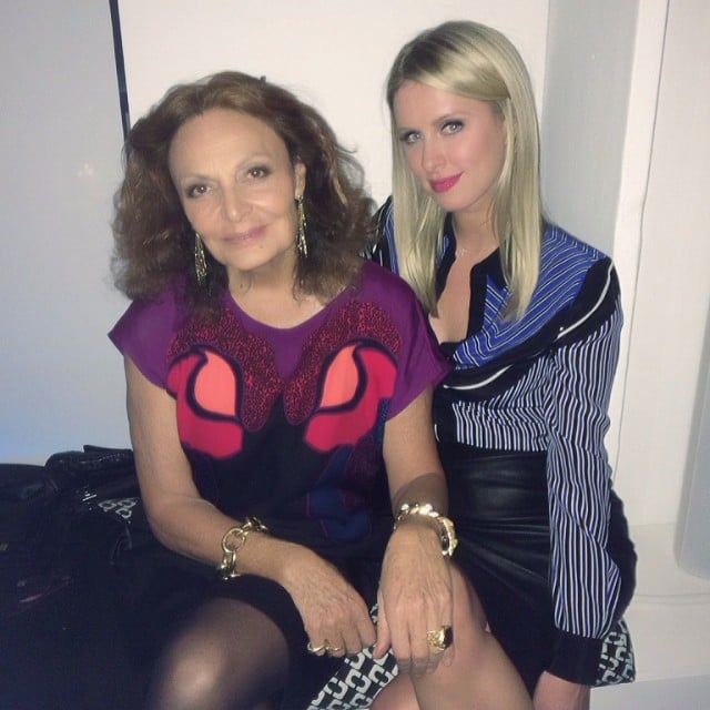 Nicky Hilton partied with designer Diane von Furstenberg during Fashion Week in NYC.
Source: Instagram user nickyhilton