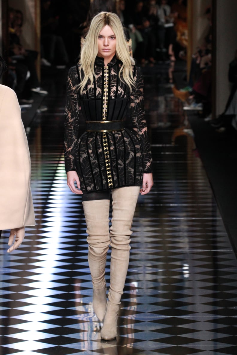 In Paris, Kendall Worked It on the Balmain Catwalk