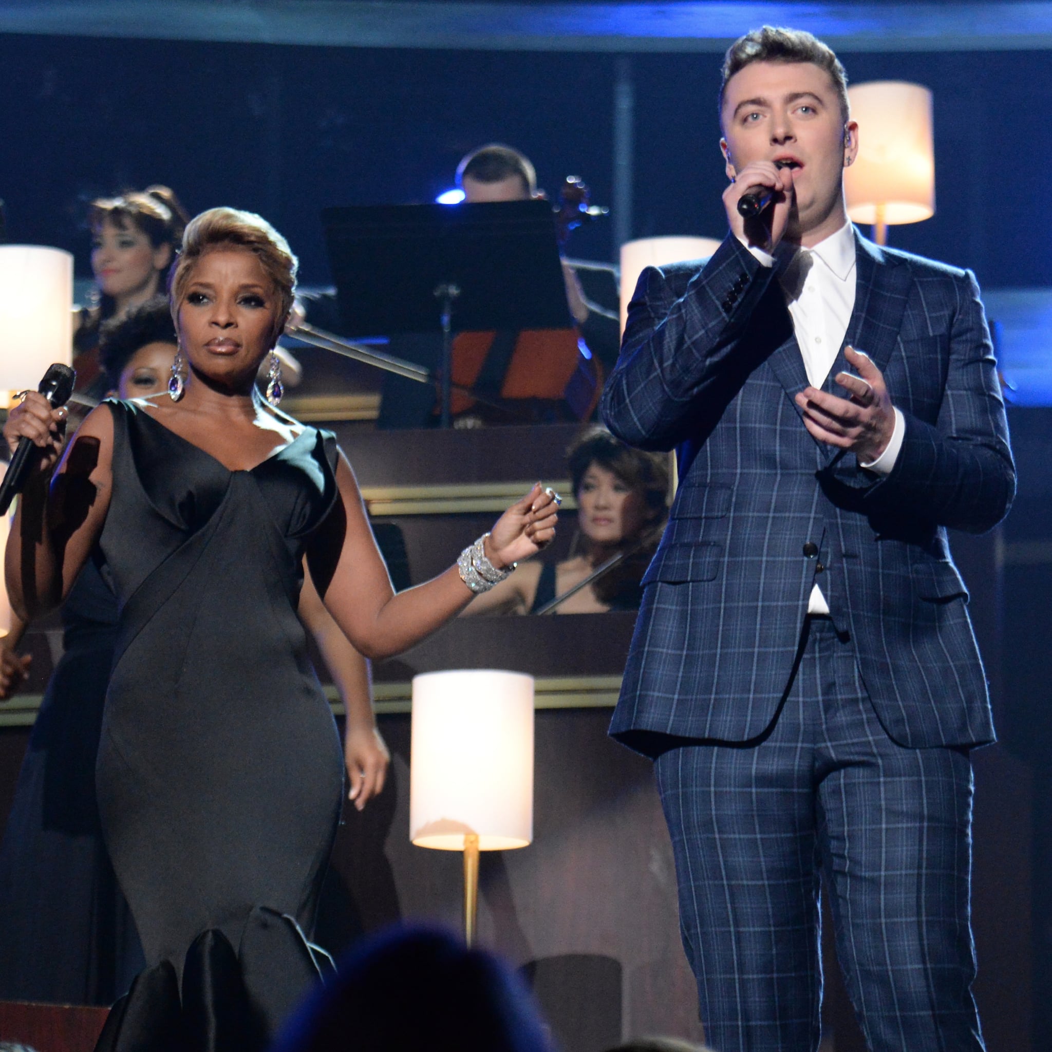 Sam Smith and Mary J. Blige Singing