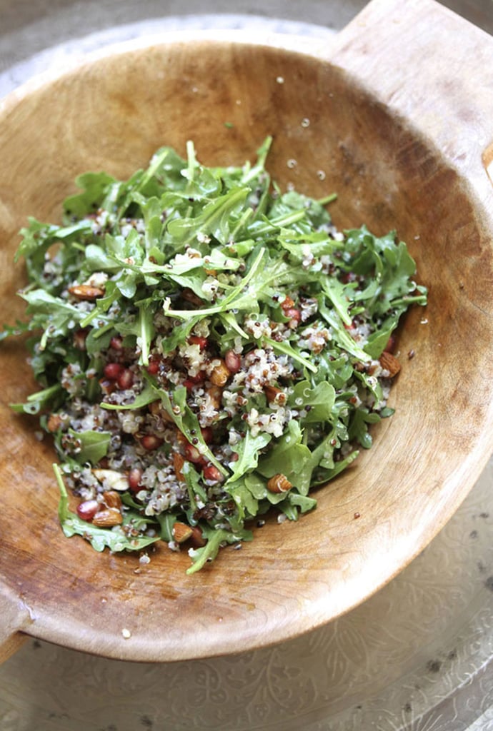 Quinoa Salad With Almonds, Pomegranates, and Arugula Vegetarian Work
