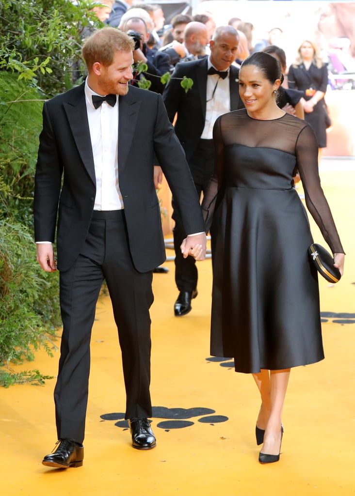 Pictured: Prince Harry and Meghan Markle at The Lion King premiere in London.