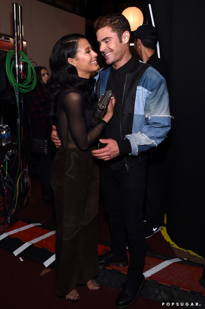 Zac Efron and Sami Miro at MTV Movie Awards 2016