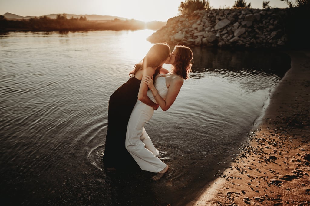 Sexy River Beach Engagement Photo Shoot