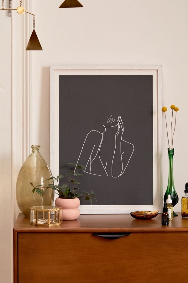 Minimal Line Art of a Woman Art Print