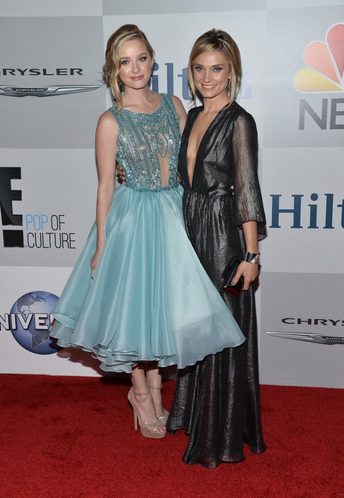 Miss Golden Globe Greer Grammer hung out with her older sister, Spencer, at NBC's afterparty.