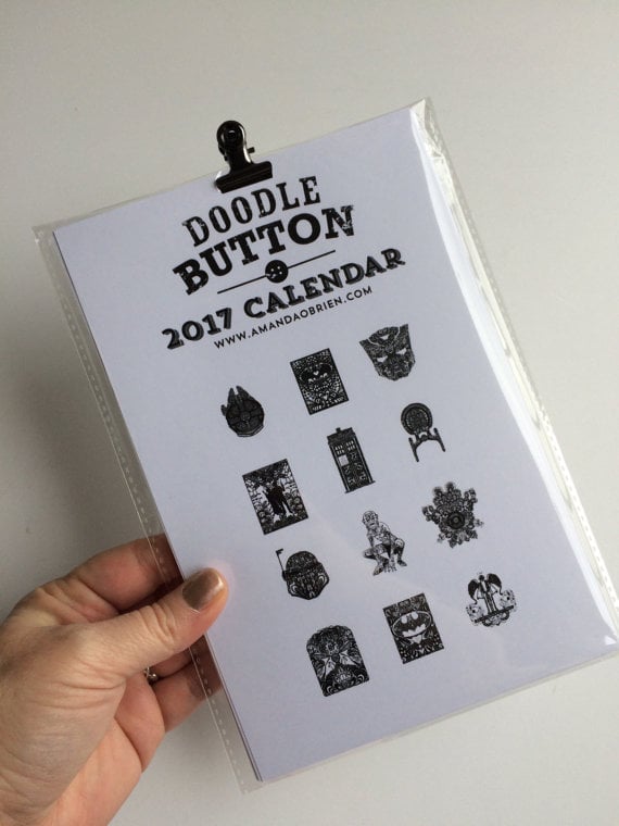 Geek Doodle Original Art 2015 Calendar