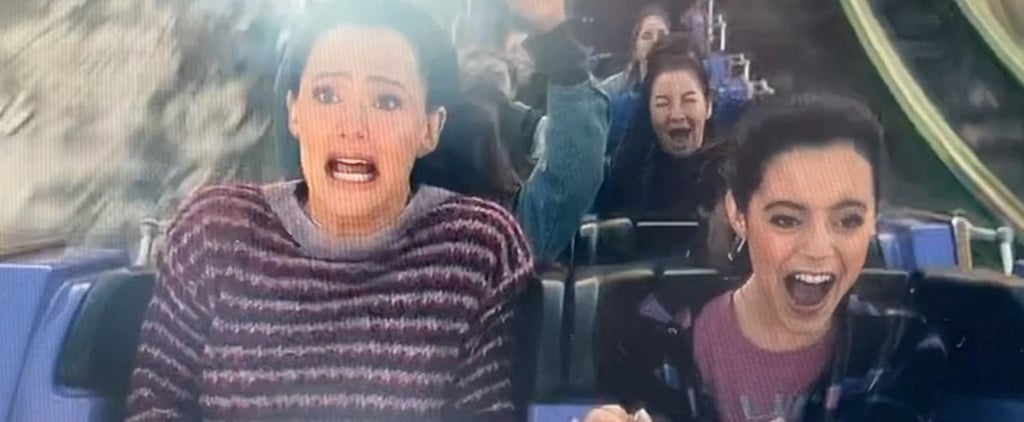 Watch Jenna Ortega and Jennifer Garner Ride a Roller Coaster