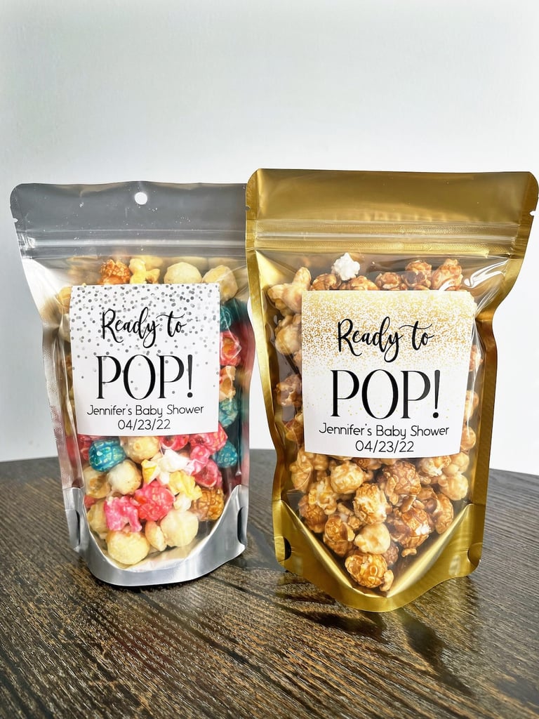 Ready to Pop Popcorn Treat Bags and Labels