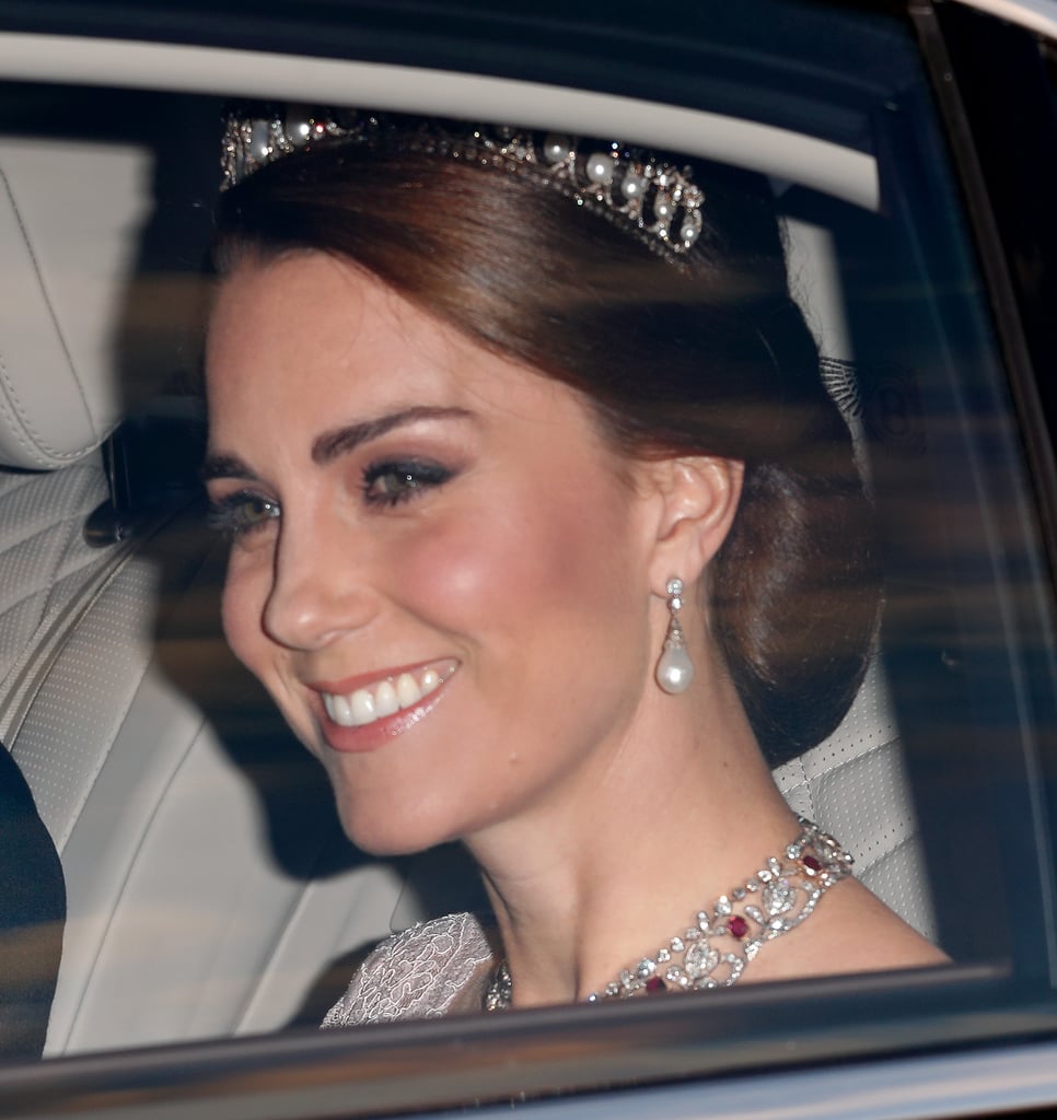 Kate Middleton Diamond and Ruby Necklace at State Banquet