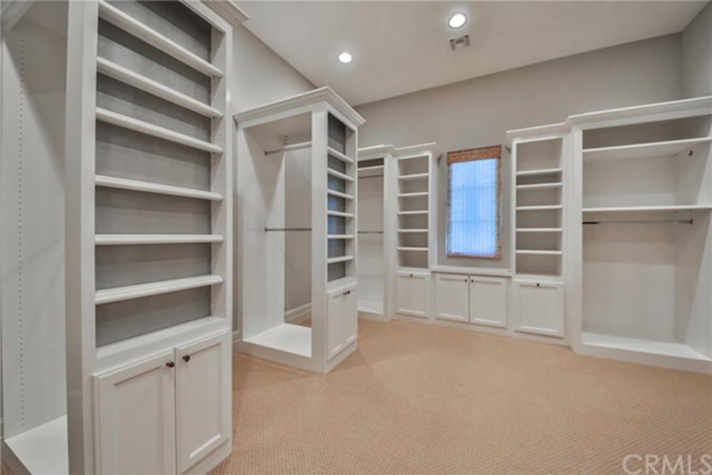 No mansion is complete without a giant walk-in closet.