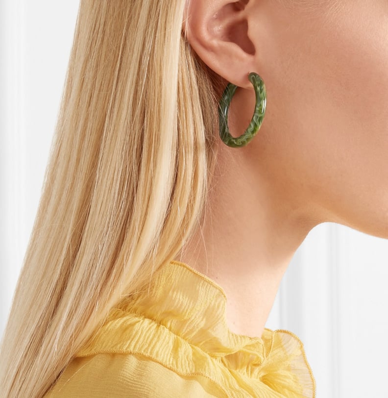 Cult Gaia Rhea Resin Hoop Earrings