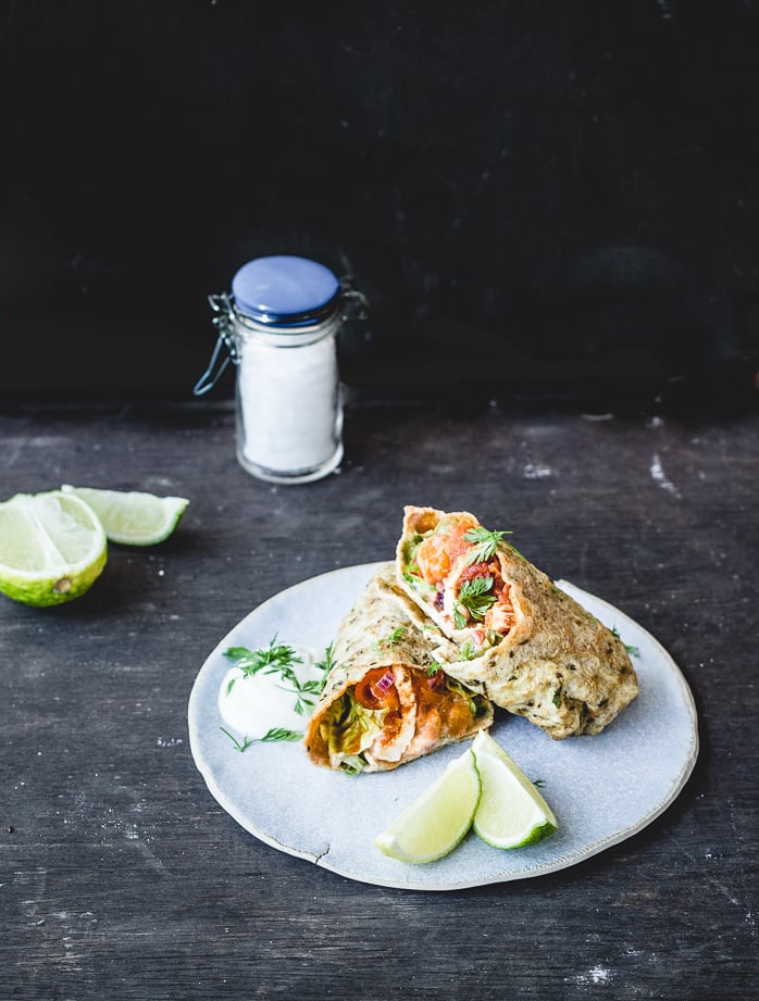 Healthy Breakfast Burritos With Homemade Tortillas