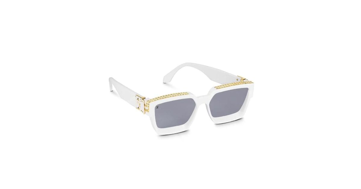Louis Vuitton White 1.1 Millionaries Sunglasses | Kim Kardashian and Kanye West&#39;s Matching ...
