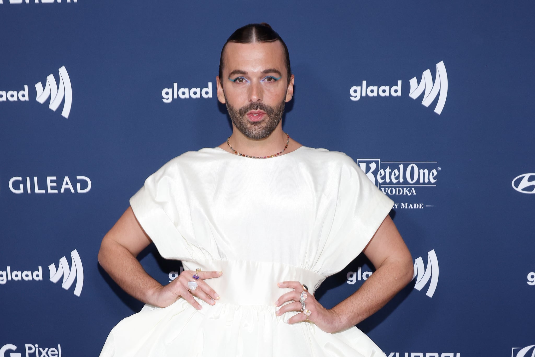 NEW YORK, NEW YORK - MAY 13: Jonathan Van Ness attends the 2023 GLAAD Media Awards at New York Hilton Midtown on May 13, 2023 in New York City. (Photo by Taylor Hill/WireImage)