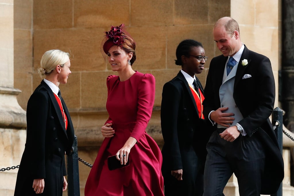 Prince William and Kate Middleton PDA at Eugenie's Wedding