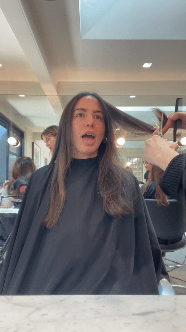 Getting shattered layers haircut for more volume