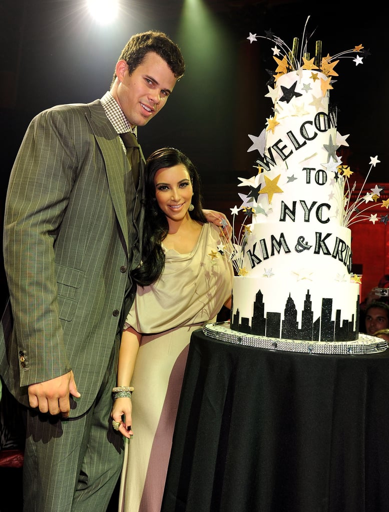 She and Kris were welcomed to NYC with a party in their honour at Capitale in August 2011.