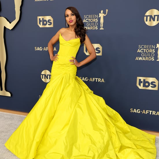 Kerry Washington's Yellow Celia Kritharioti Dress at SAGs