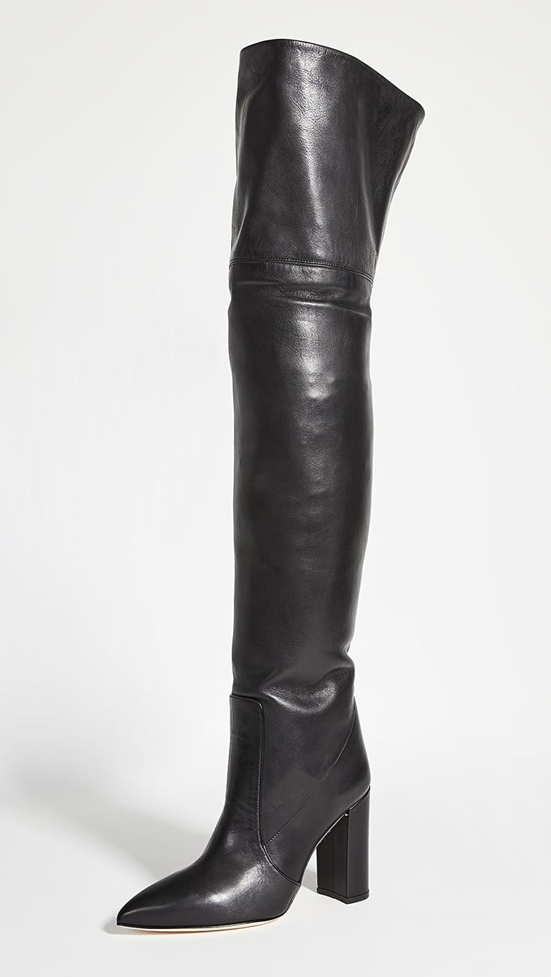 Paris Texas Calf Leather Over The Knee Boots