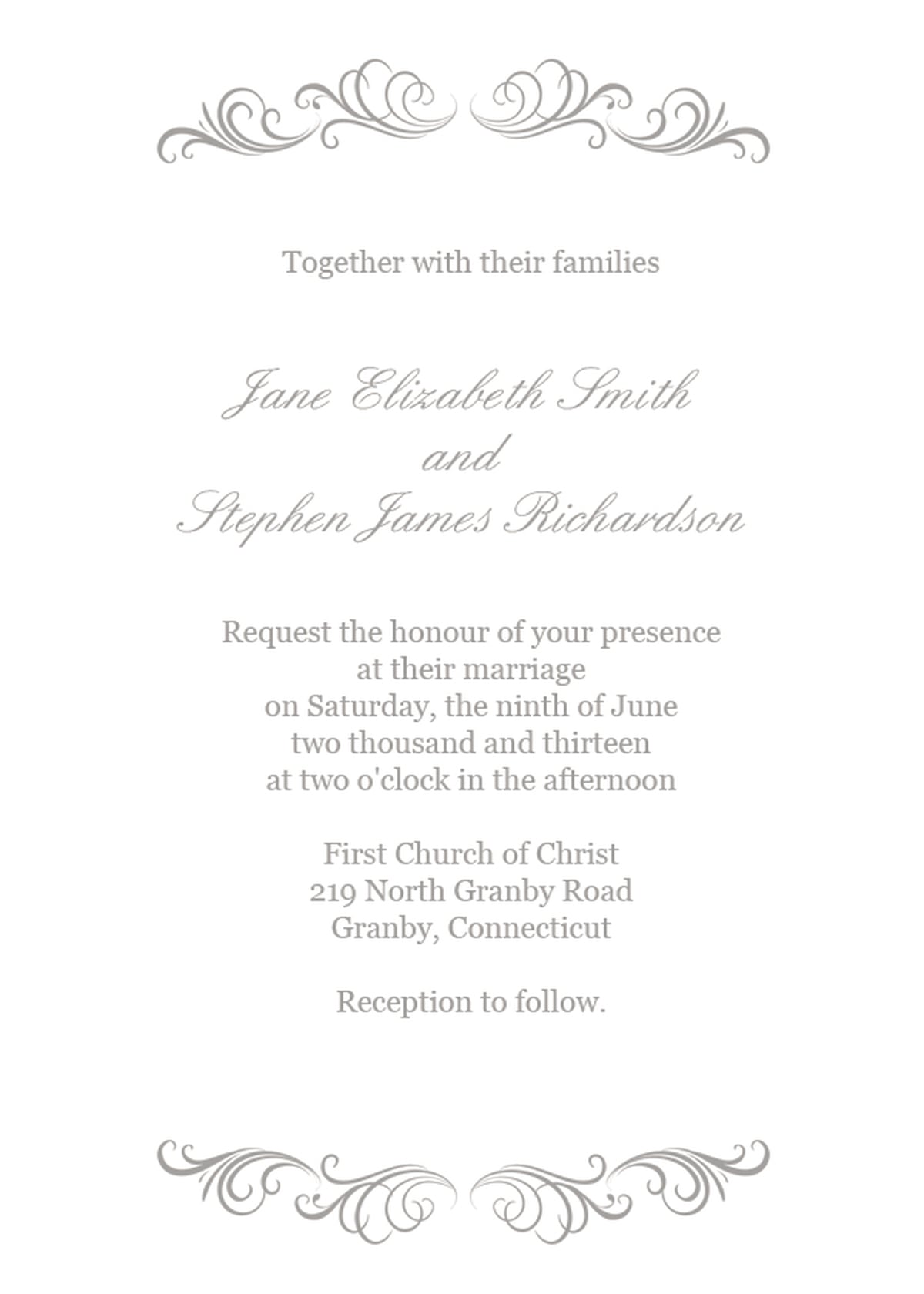 Free Printable Wedding Invitations PS Smart Living