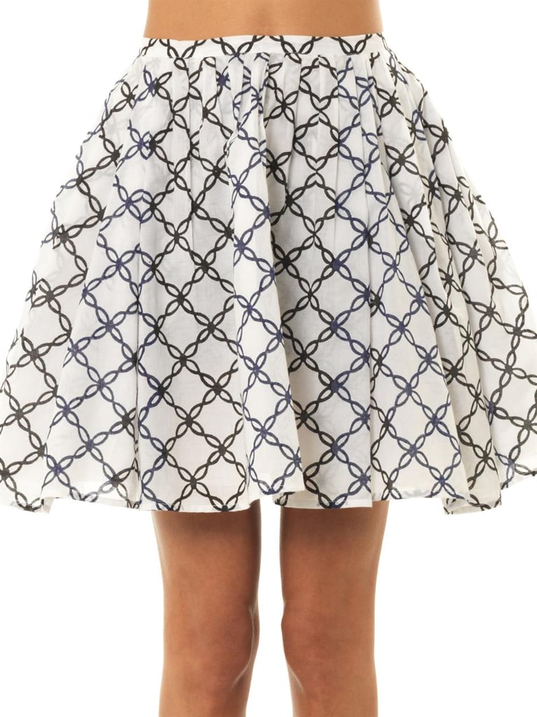 Thierry Colson Mimi Folk-Print Miniskirt