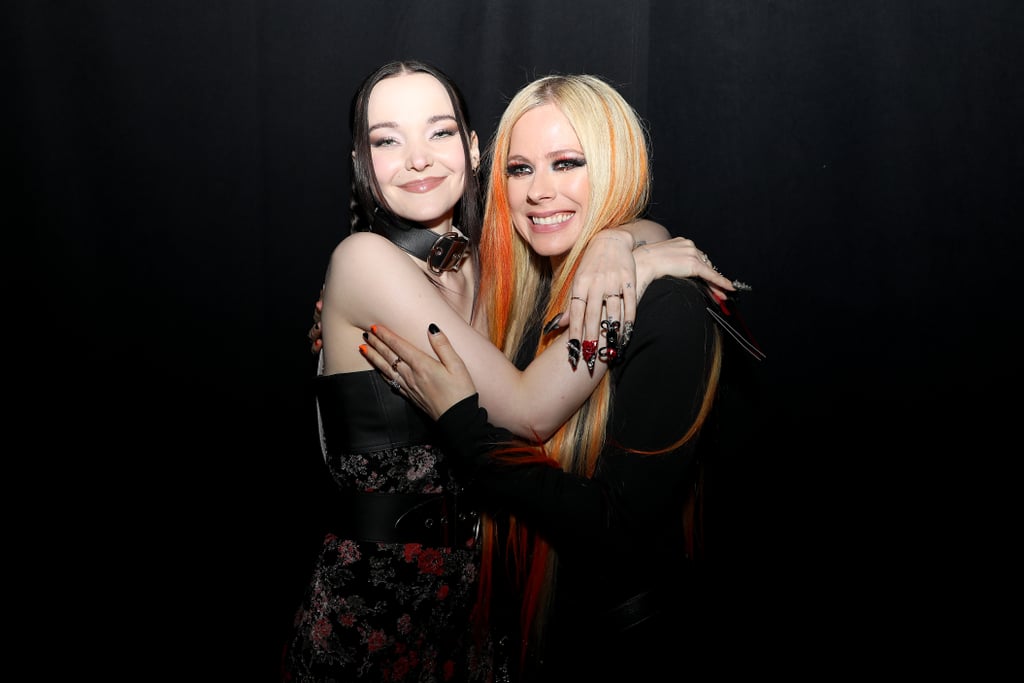 Avril Lavigne's Orange and Black Nail Art the 2022 MTV VMAs