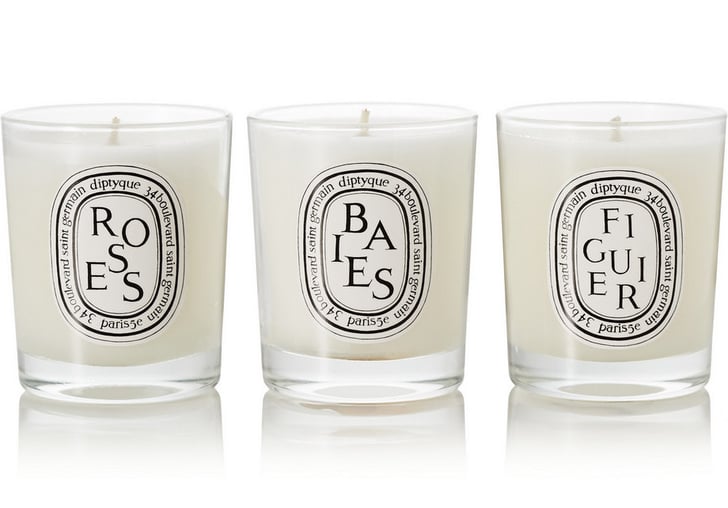 Diptyque Baies, Roses and Figuier Set of Three Candles May Birthday