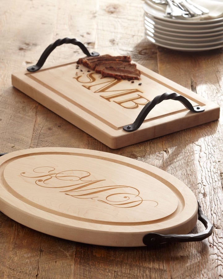 Maple Leaf At Home Personalized Cutting Board (152) Monogrammed Kitchen Gift Ideas POPSUGAR