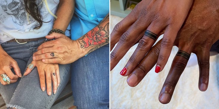 27 Lovely Wedding Ring Tattoos to Make with your Partner  Tiny Tattoo inc