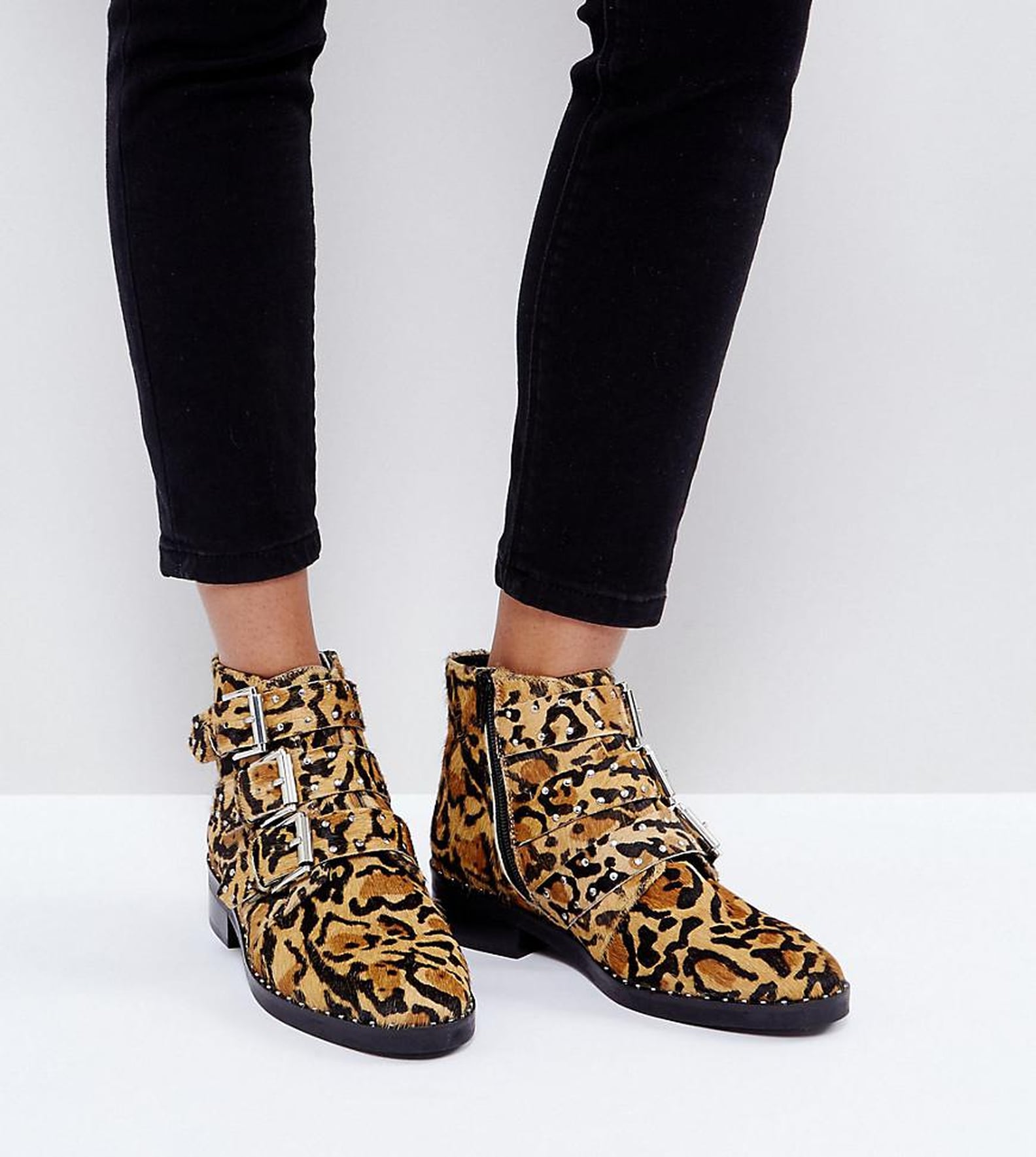 Gigi Hadid Leopard Boots | POPSUGAR Fashion