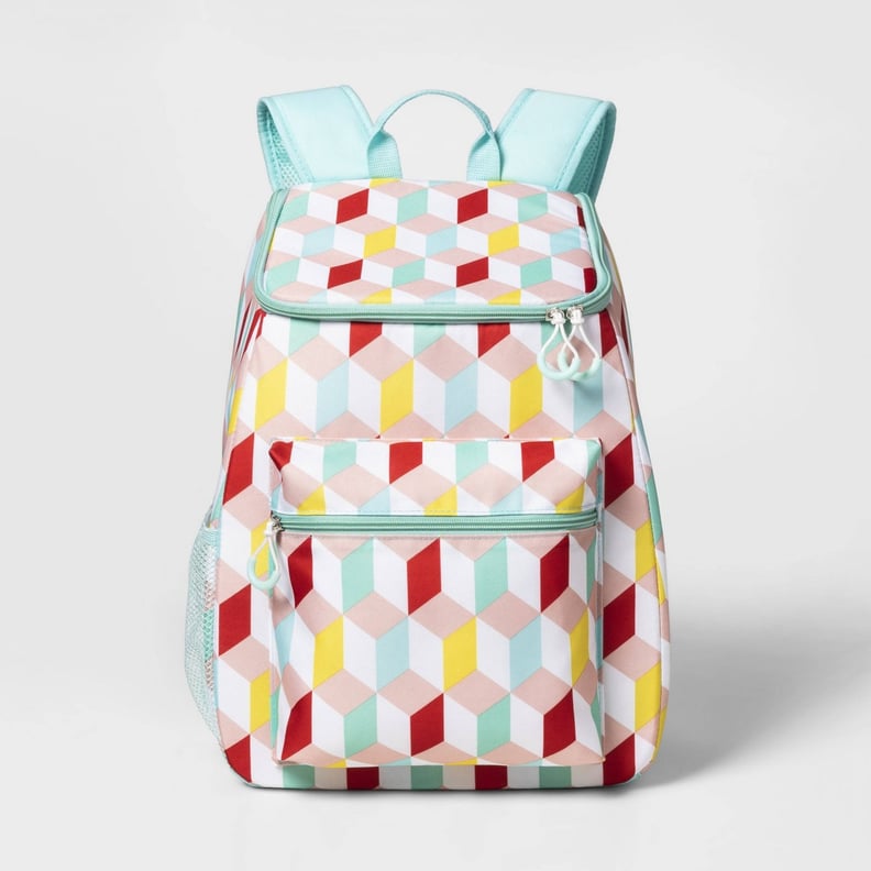 Sun Squad Backpack Cooler in Geo Print