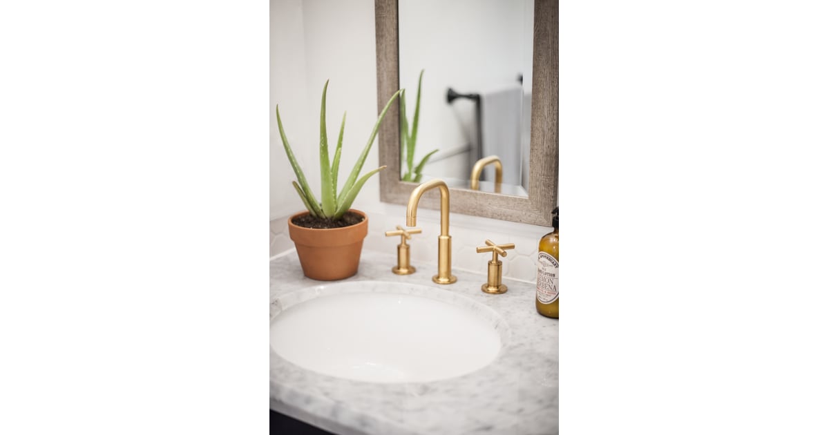 Can we talk about the faucet? Bathroom Renovation Ideas POPSUGAR