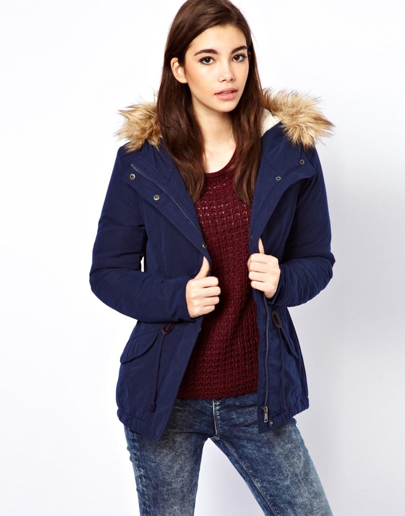 Only Fur Hood Parka ($64) | Winter Coats Under $150 | POPSUGAR Fashion ...